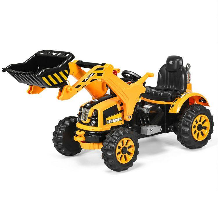 12V Battery Powered Kids Ride-on Dumper Truck Yellow |   Powered Ride On Toys