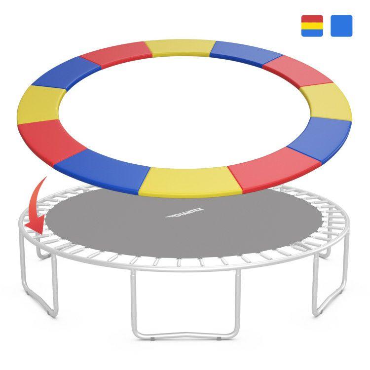 14 Feet Waterproof and Tear-Resistant Universal Trampoline Safety Pad Spring Cover Multicolor |   Outdoor Play