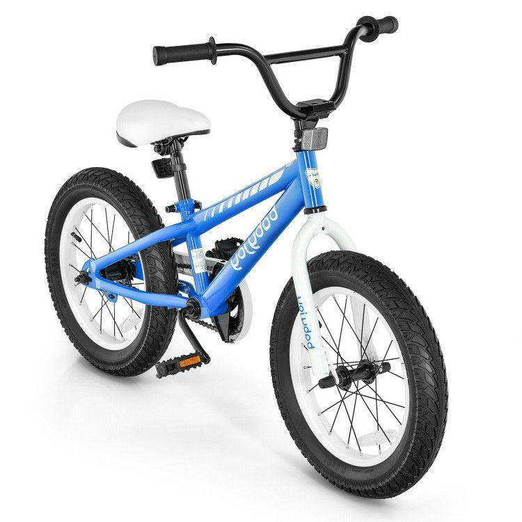 16 Inch Kids Bike Bicycle with Training Wheels for 5-8 Years Old Blue |   Kids Bike