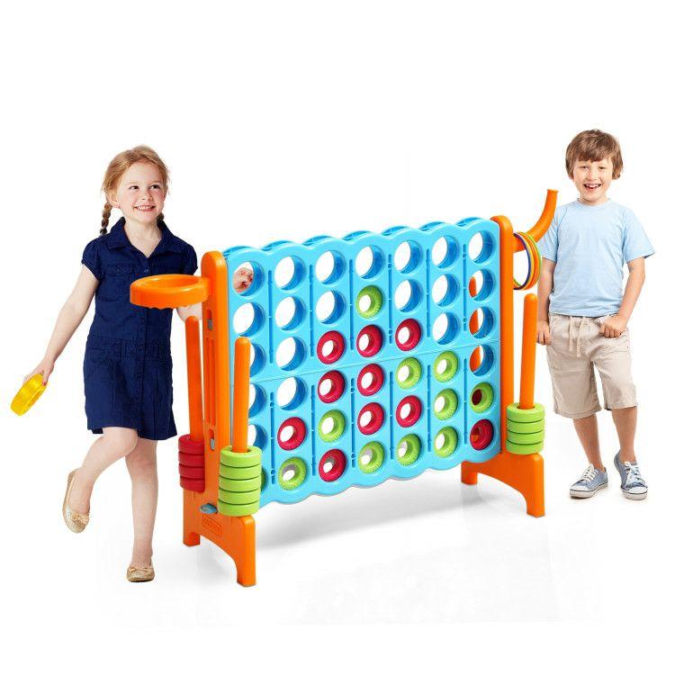 2.5 Feet 4-to-Score Giant Game Set Orange |   Lawn Games