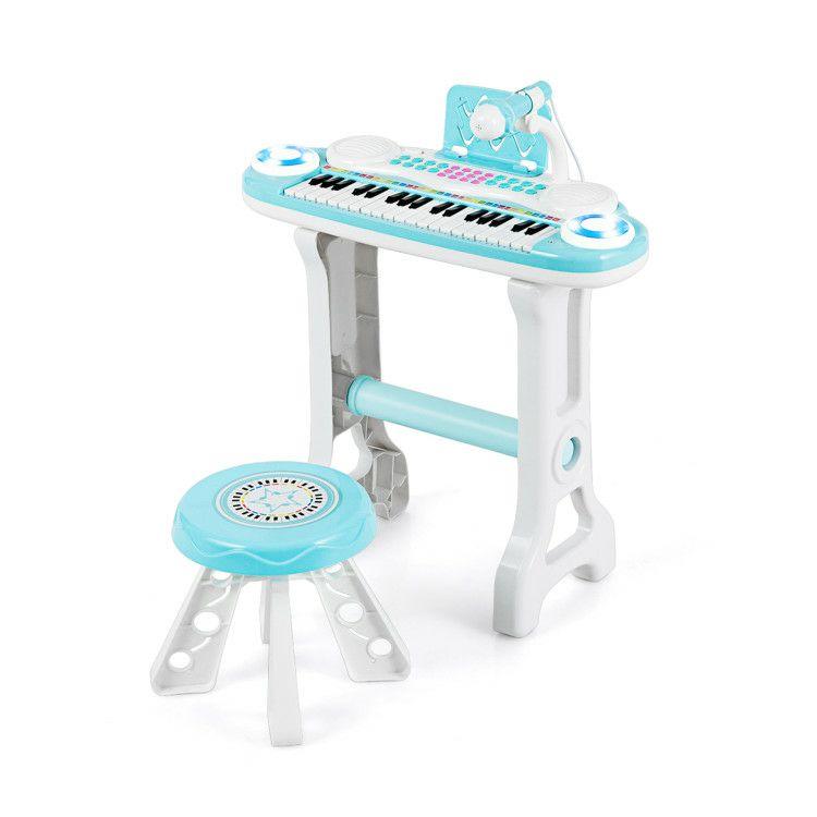 37-key Kids Electronic Piano Keyboard Playset Blue |   Musical Toys