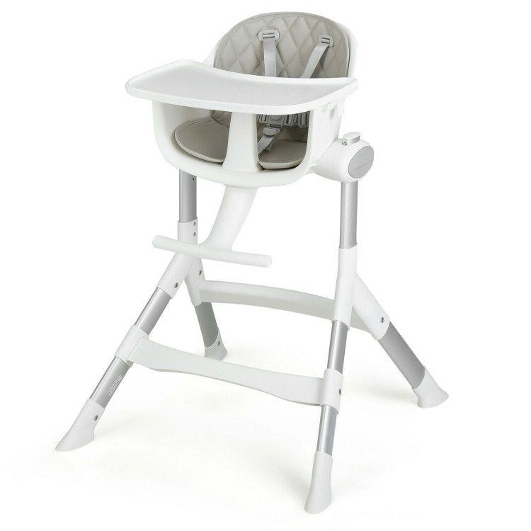 4-in-1 Convertible Baby High Chair with Aluminum Frame Gray |   High Chairs