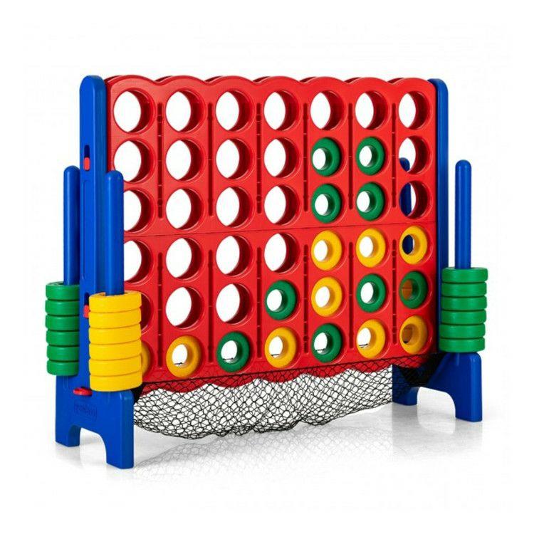 4-to-Score Giant Game Set with Net Storage Blue |   Outdoor Play