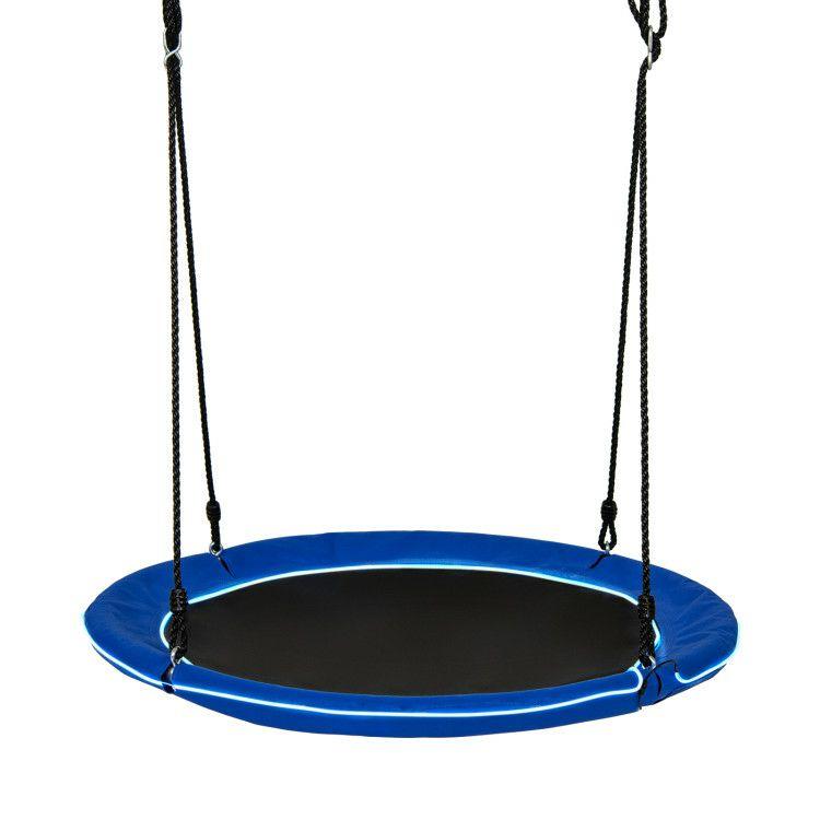 40 Inches Saucer Tree Swing for Kids and Adults Navy |   Swing & Playsets