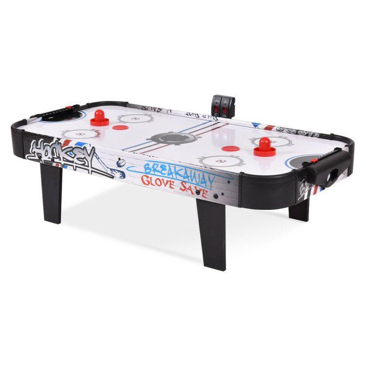 42 Inch Air Powered Hockey Table Top Scoring 2 Pushers  |   Game Room