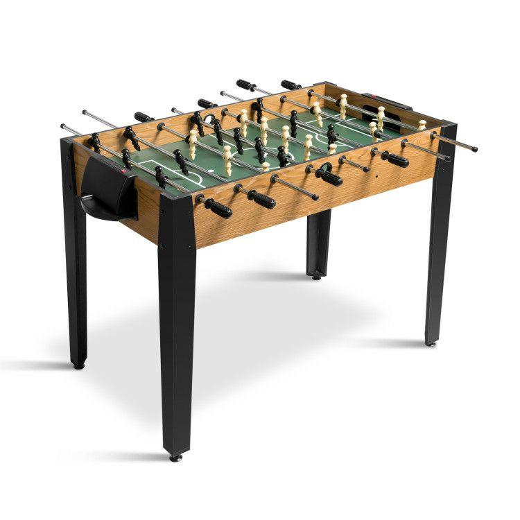 48 Inch Competition Sized Home Recreation Wooden Foosball Table Brown |   Game Room