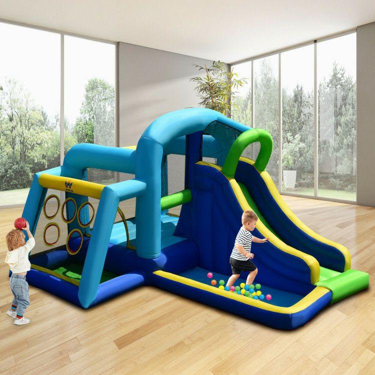 5-in-1 Kids Inflatable Climbing Bounce House without Blower  |   Bounce House