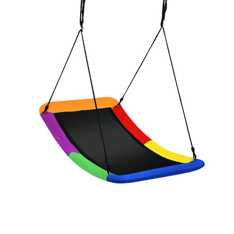 60 Inch Platform Tree Swing 700 lbs for Kids and Adults Multicolor |   Outdoor Play