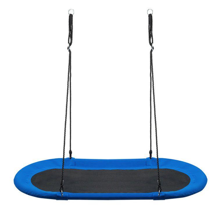 60 Inch Saucer Surf Outdoor Adjustable Swing Set Blue |   Outdoor Play