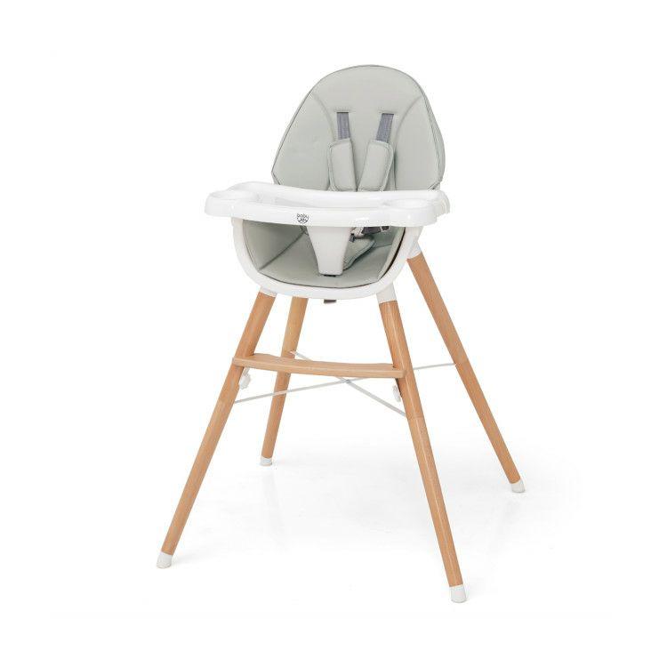 Baby High Chair with Dishwasher Safe Tray Gray |   High Chairs