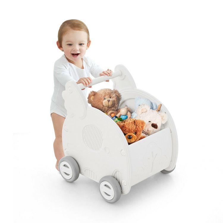 Baby Walker Push Toy with Handle for Boys Girls of 3+ Years Old White |   Baby Walkers