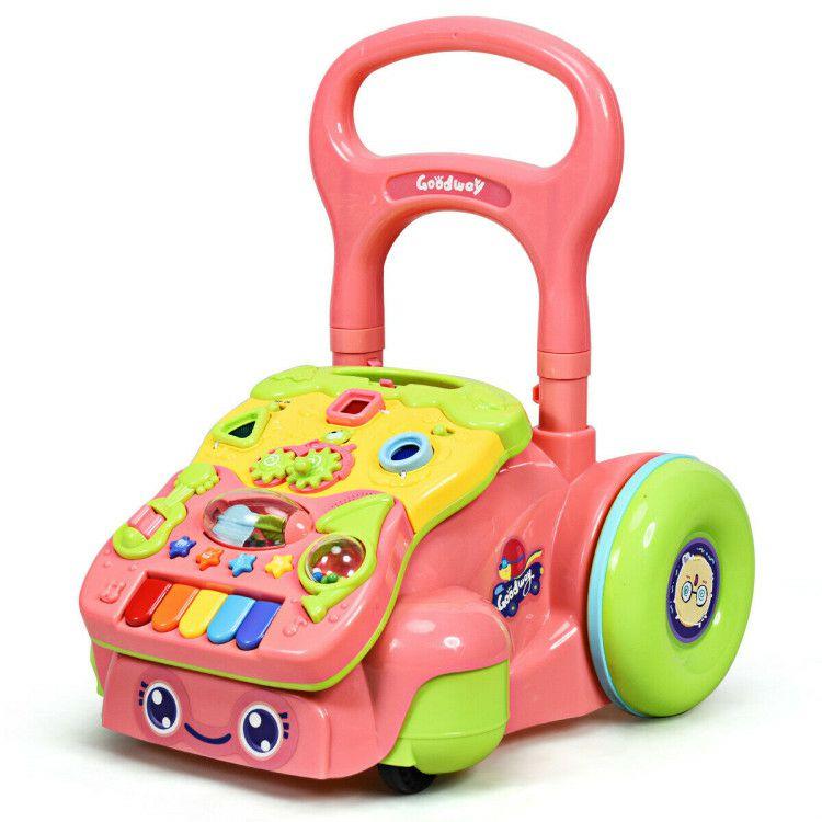 Early Development Toys for Baby Sit-to-Stand Learning Walker Pink |   Push & Pedal Ride On Toys