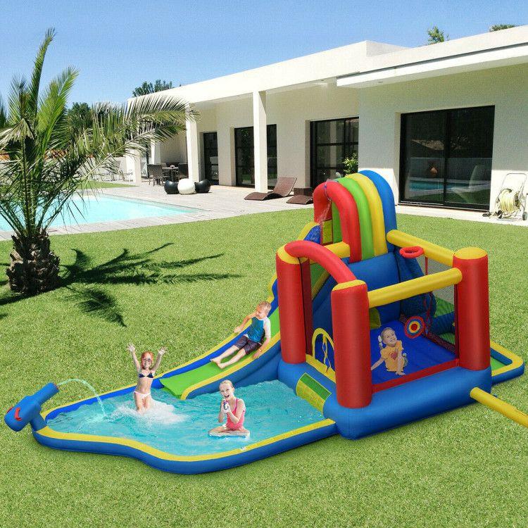 Inflatable Kid Bounce House Castle with Blower  |   Outdoor Play