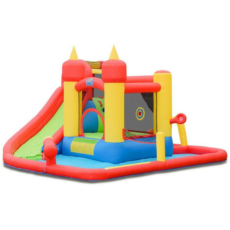 Inflatable Water Slide Jumper Bounce House with Ocean Ball without Blower  |   Bounce House