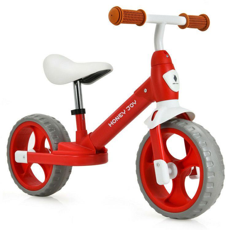 Kids Balance Training Bicycle with Adjustable Handlebar for 2-5 Years Old Red |   Balance Bikes