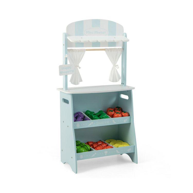 Kid’s Farmers Market Stand Blue |   Play Kitchen Sets