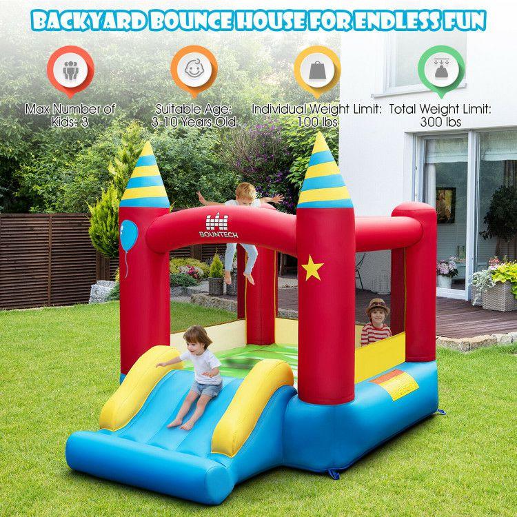 Kids Inflatable Bounce Castle Excluded Blower  |   Bounce House