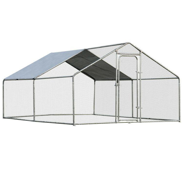 Large Walk in Shade Cage Chicken Coop with Roof Cover  |   Chicken Coops