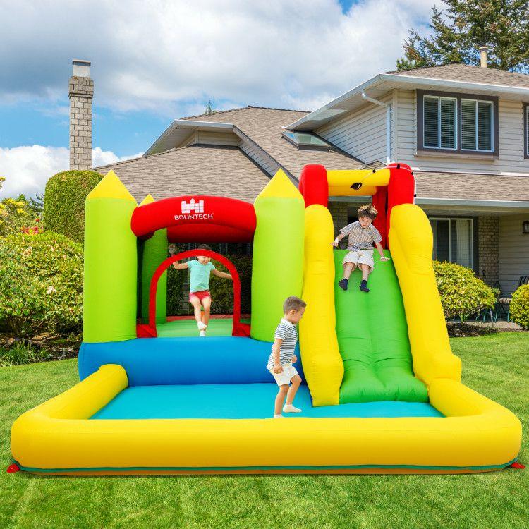 Outdoor Inflatable Bounce House with 480 W Blower  |   Bounce House