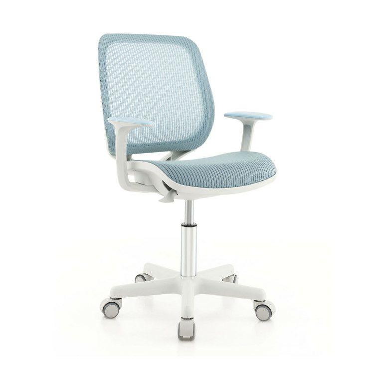 Swivel Mesh Children Computer Chair with Adjustable Height Blue |   Kids Chairs & Seating