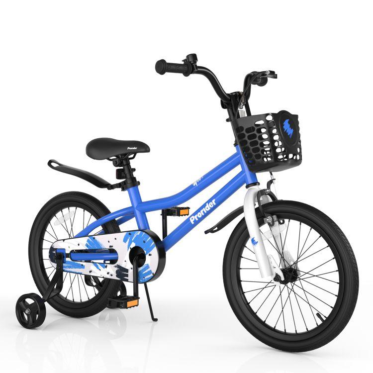 18 Inch Kids Bike with Kickstand and Coaster Brake for 4-8 Years Old Blue |   Kids Bike