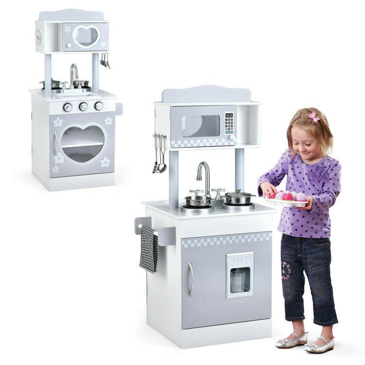 Chef Pretend Kitchen Playset with Cooking Oven and Sink for Toddlers  |   Play Kitchen Sets