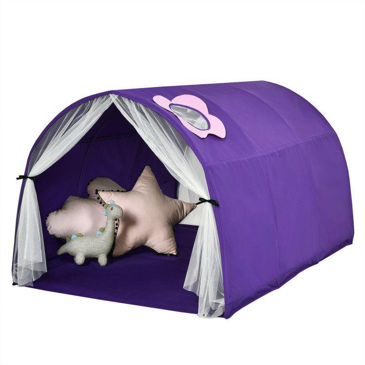 Kids Galaxy Starry Sky Dream Portable Play Tent with Double Net Curtain Purple |   Play Tents & Playhouse