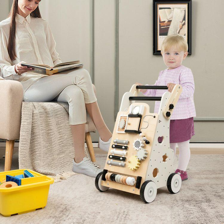 Wooden Baby Walker with Height Adjustable Handles  |   Learning Toys