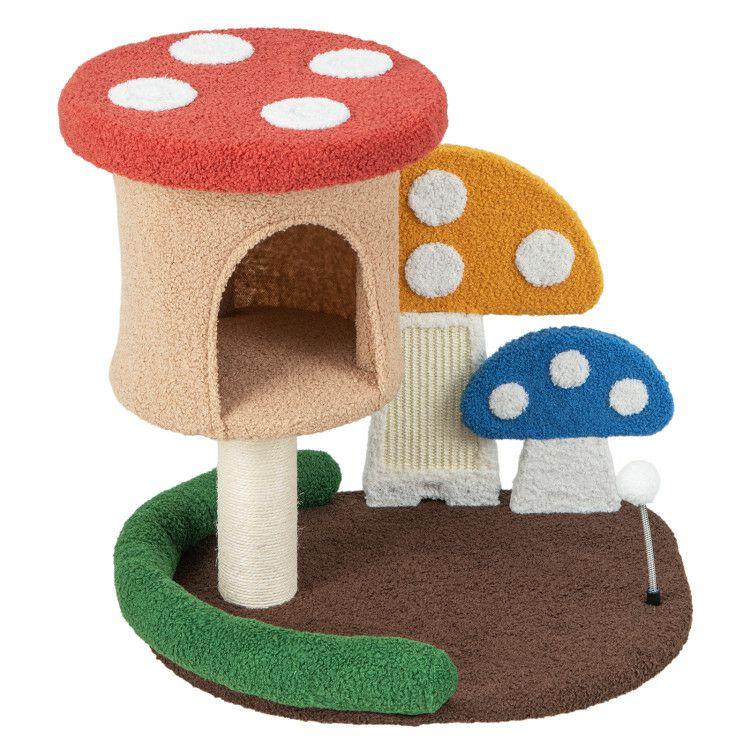 4-In-1 Cat Tree with Condo and Platform Multicolor |   Cat Trees, Condos & Scratchers